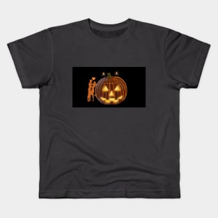 Halloween pumpkin love Kids T-Shirt